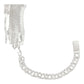 Pulsera Santa Muerte Esclava Zirconias Plata Solida Ley S925