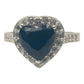 Anillo Solitario Corazón Compromiso Promesa Plata 925