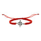 Pack 2 Piezas Pulseras Nudo De Bruja Artesanal Tejido Hilo Rojo 1 Cm 1 Cm