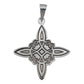 Dije Nudo De Bruja Celta Laser Líneas Mujer Plata 925 Plateado