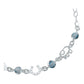 Pulsera Ajustable Suerte Ojo Turco Regalo Dama Plata Ley925
