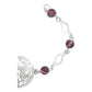 Pulsera Mariposa Flores Piedra Natural Cuarzo Plata 925