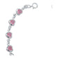 Pulsera Corazones Zirconias Amor Mujer Regalo Plata 925