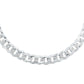 Pulsera Cuba Gruesa Diamantada Cerrada Hombre Plata 925 7 Mm