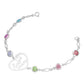 Pulsera Amor Regalo Mamá Madres Piedra Natural Plata Ley 925 Multicolor 6 Cm 18 Cm