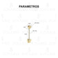 Aretes Broquel Bicel Zirconia Amor Mujer Regalo 2 Mm Oro 10k