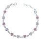 Pulsera Corazones Zirconias Amor Mujer Regalo Plata 925