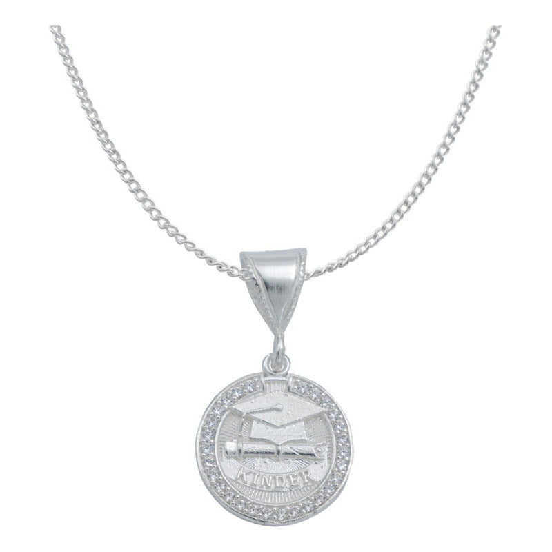 Dije Niño Niña Graduación Kinder + Regalo Cadena Plata 925