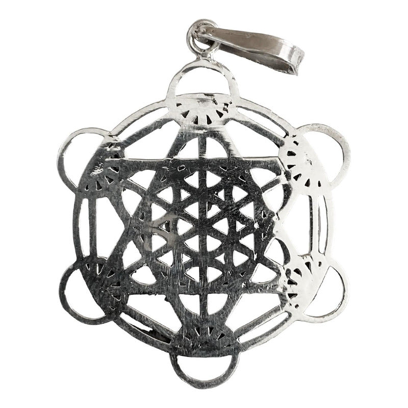 Dije Medalla Grande De Metatron En Plata Solida Ley 925