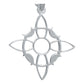 Dije Nudo Bruja Liso Fases Lunares Ligero Mujer Plata 925