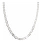 Cadena De Plata Ley .925 Marinera Unisex Lisa 50 Cm X 4 Mm