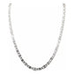 Cadena De Plata Ley .925 Marinera Diamantada 60 Cm X 4 Mm