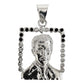 Dije Grande Jesús Malverde Con Zirconias Plata Solida 925
