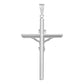 Joyaris Dije Cruz Tubular Con Cristo En Bulto Amuleto De Protección En Plata .925, 6 Cm Regalo Para Hombre