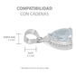 Dije Gota Zirconias Amor Mujer Regalo Joyería Moda Plata 925