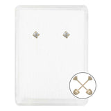 Arete Broquel Recto Zirconia Agujerar Bebe Oro 14k 2 Mm