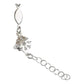 Pulsera Ajustable Nudo De Bruja Zirconia Centro Plata 925