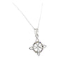 Dije Nudo Bruja Plata Solida 925 + Cadena 55 Cm Plata S925