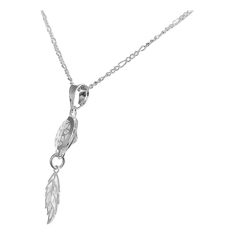 Collar Dije Atrapa Sueños Zirconia Amor Regalo Plata Ley 925