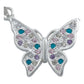 Dije Mariposa Zirconias Primavera Regalo Amor Plata 925 Multicolor