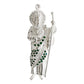 Dije San Judas Liso Con Zirconias 7 Cm Plata Ley 925