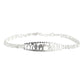 Pulsera Ajustable De La Suerte Con Zirconias En Plata 925