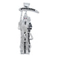 Dije Medalla Med Santa Muerte Con Zirconias En Plata 925 5cm