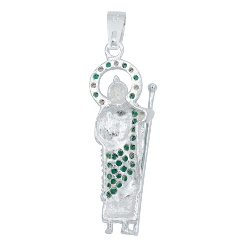 Dije San Judas Zirconias Regalo Hombre Mujer Plata 925