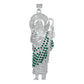 Dije Grande San Judas Zirconias Piedras Plata 925 7.8 Cm