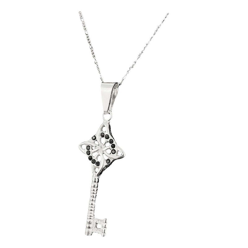 Dije Llave Nudo De Bruja Plata 925 + Cadena Plata Ley 925