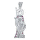 Dije Santa Muerte Rifle Calavera Zirconias Plata Ley 925