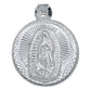 Medalla Doble Vista San Judas Virgencita Plata 925 1.7 Cm Plateado