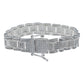 Pulsera Rolo Zirconias Gruesa Caja Hombre Plata 925 1.2 Cm