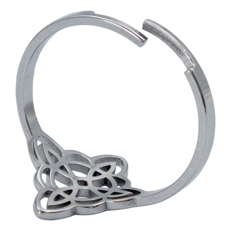 Anillo Ajustable Nudo Bruja Mujer Regalo En Acero Inoxidable