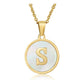 Collar Letras Iniciales Acero Inoxidable Regalo Mujer Amor