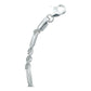 Pulsera Torsal Figaro Hombre Plata Italiana Ley S925 4 Mm
