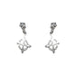 Aretes Broquel Pendiente Nudo De Bruja Zirconia Plata Ley925