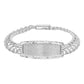 Joyaris Esclava Petatillo Placa Diamantada Plata 925 Hombre Plateado 16 Cm