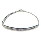 Pulsera Esclava Moderna De Placa Con Zirconias En Plata 925