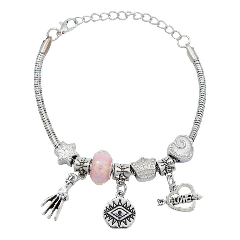 Pulsera Ajustable Charms Cadena Serpiente Regalo Mujer