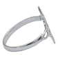 Anillo Liso Nudo De Bruja Laser Hombre Mujer Plata 925