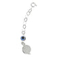 Pulsera Ajustable Con Medallas De San Benito Plata Ley S925