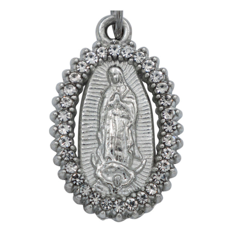 3 Collares Virgencita Guadalupe Piedras Cadena Hombre Mujer