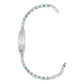 Pulsera Ajustable Dama Placa San Judas Grabado Plata Ley 925