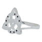 Anillo Diamntado Triqueta Celta Zirconias Plata Ley 925