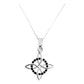 Dije Nudo Bruja Plata Solida 925 + Cadena 45 Cm Plata S925