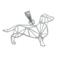 Dije Calado Chico Mascota Perro En Plata Solida Ley 925