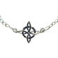Pulsera Ajustable Nudo De Bruja Varios Colores En Plata 925