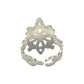 Anillo Ajustable Nudo De Bruja A Laser Plata Solida 925