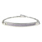 Pulsera Esclava Moderna De Placa Con Zirconias En Plata 925